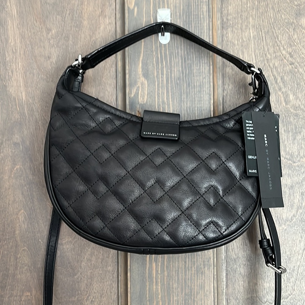 MARC JACOBS Leather Quilted Hobo or Crossbody